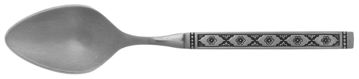 Lisbon (Stainless, Black Accent) Teaspoon by Oneida Silver-1