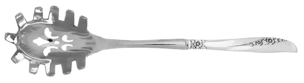 Lilac Time (Silverplate, 1957) Pasta Server with Stainless Bowl HC by Oneida Silver-1