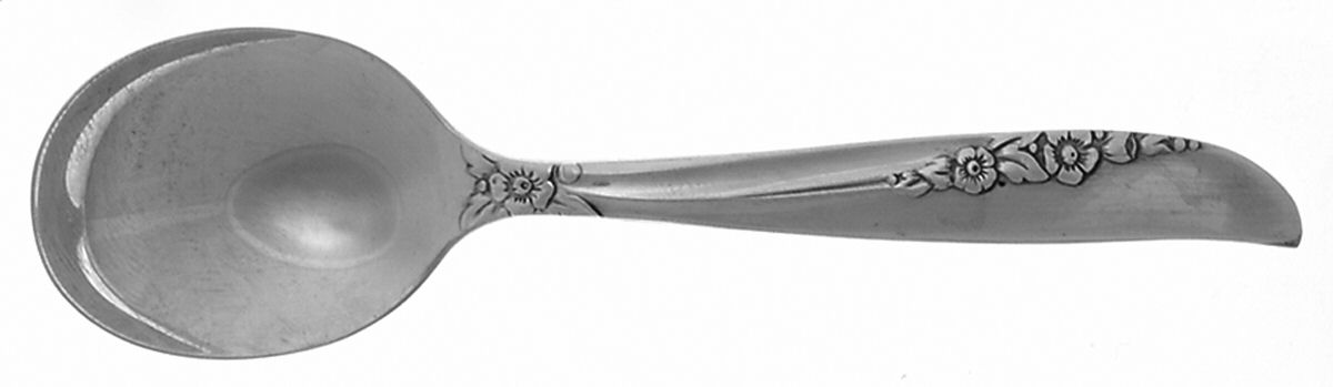 Lilac Time (Silverplate, 1957) Straight Handle Baby Spoon by Oneida Silver-1