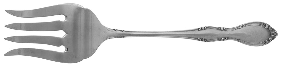 London House (Stainless) Medium Solid Cold Meat Serving Fork by Oneida Silver-1