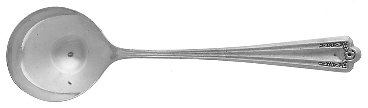 Longfellow-Sovereign (Silverplate, 1919) Round Bowl Soup Spoon (Bouillon) by Oneida Silver-1