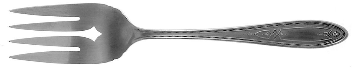 Lorain (Silverplate, 1928) Medium Solid Cold Meat Serving Fork by Oneida Silver-1