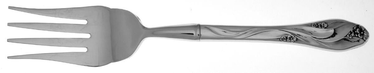 Lorilei (Stainless) Cold Meat Fork Large, Stainless Tines HC by Oneida Silver-1