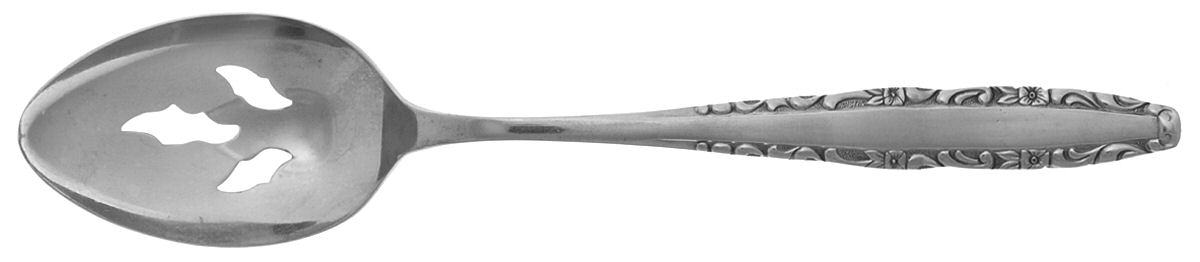 Love Story (Stainless) Pierced Tablespoon (Serving Spoon) by Oneida Silver-1