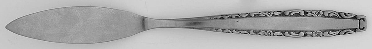 Love Story (Stainless) Flat Handle Master Butter Knife by Oneida Silver-1
