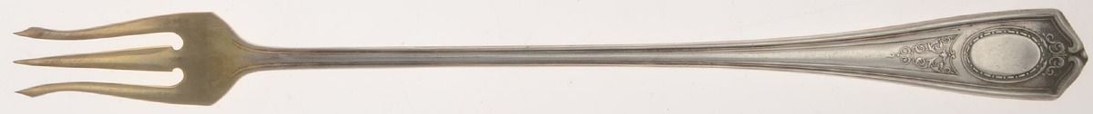 Louis XVI (Silverplate, 1911) Long Handle Pickle/Olive Fork by Oneida Silver-1
