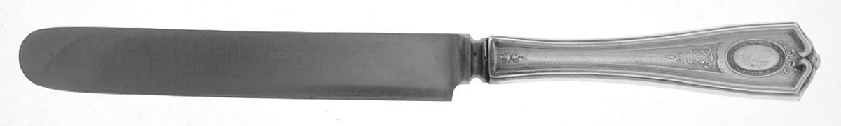 Louis XVI (Silverplate, 1911) Blunt Hollow Handle Knife W/Bolster by Oneida Silver-1