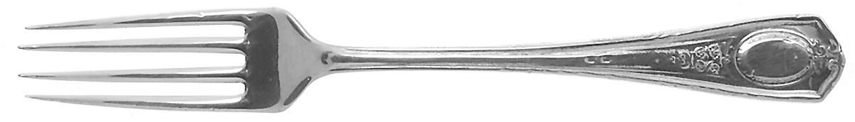 Louis XVI (Silverplate, 1911) Youth Fork by Oneida Silver-1
