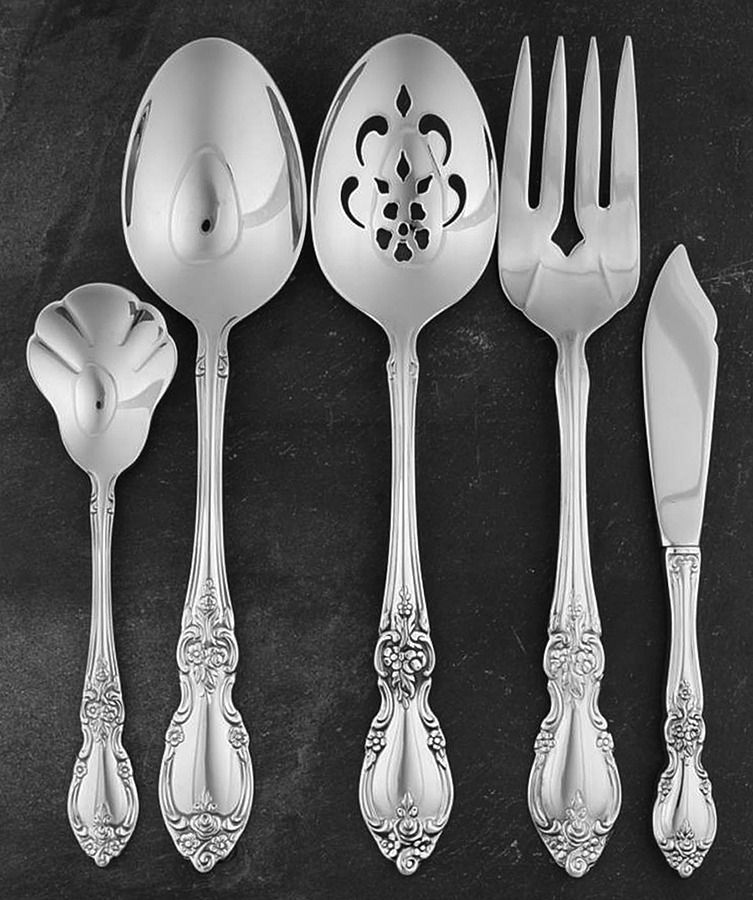 Louisiana (Stainless) 5 Piece Hostess Set by Oneida Silver-1