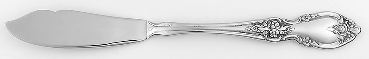 Louisiana (Stainless) Flat Handle Master Butter Knife by Oneida Silver-1