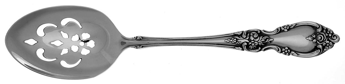 Louisiana (Stainless) Pierced Tablespoon (Serving Spoon) by Oneida Silver-1