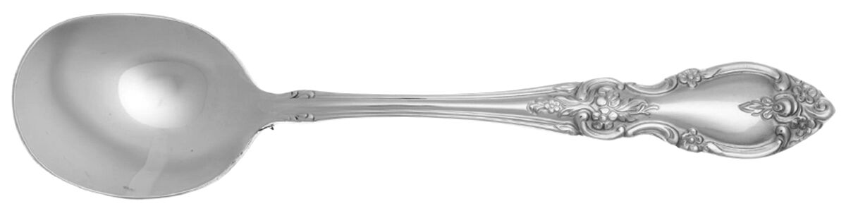 Louisiana (Stainless) Round Bowl Soup Spoon (Cream Soup) HC by Oneida Silver-1
