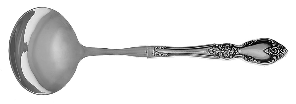 Louisiana (Stainless) Gravy Ladle with No Spout Stainless Bowl HC by Oneida Silver-1