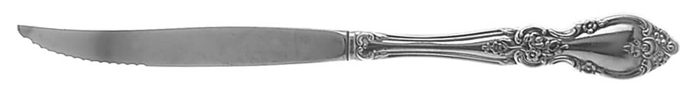 Louisiana (Stainless) Individual Steak Knife Hollow Handle Serrate Blade by Oneida Silver-1