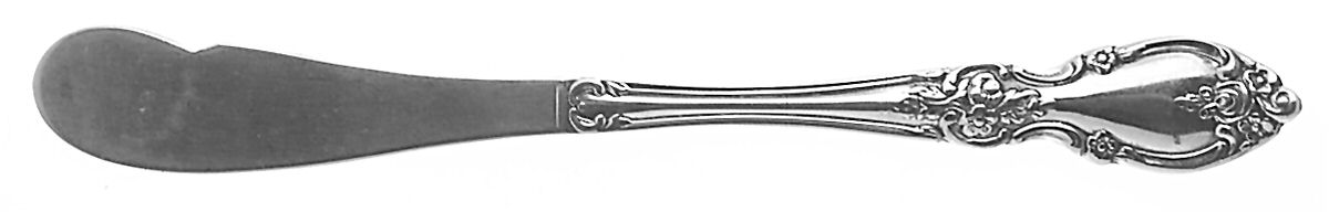 Louisiana (Stainless) Flat Handle Butter Spreader by Oneida Silver-1