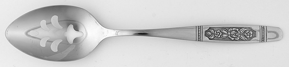 Louisville (Stainless) Pierced Tablespoon (Serving Spoon) by Oneida Silver-1
