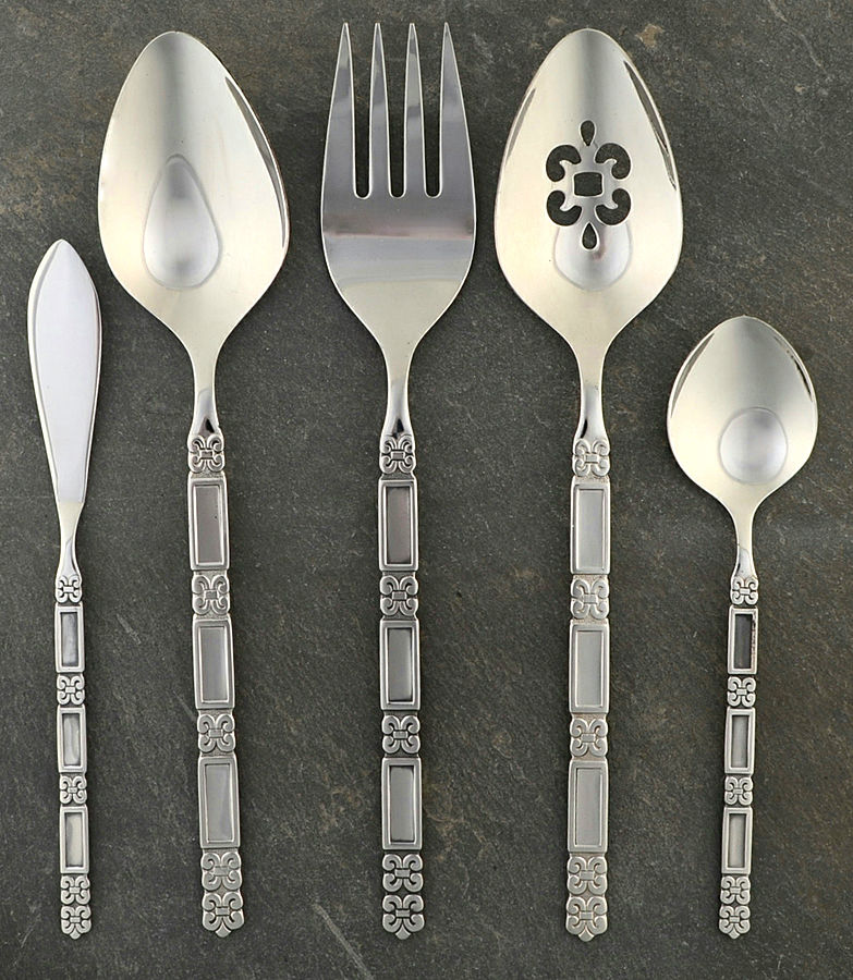 Madrid-No Black (Stainless) 5 Piece Hostess Set by Oneida Silver-1