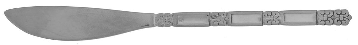 Madrid-No Black (Stainless) Flat Handle Butter Spreader by Oneida Silver-1