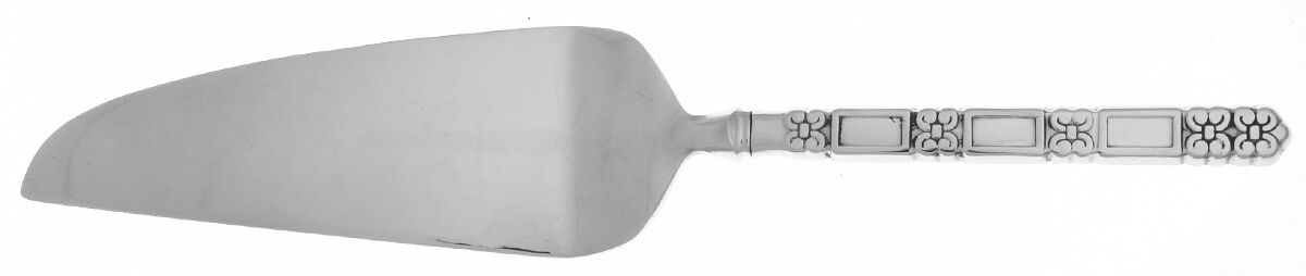 Madrid-No Black (Stainless) Pie and Cake Server with Stainless Blade HC by Oneida Silver-1