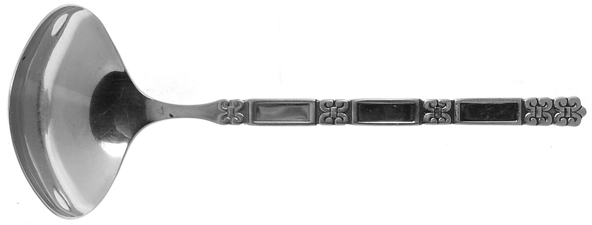 Madrid-No Black (Stainless) Solid Gravy Ladle by Oneida Silver-1