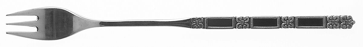 Madrid-Black Accent (Stainless) Cocktail/Seafood Fork by Oneida Silver-1