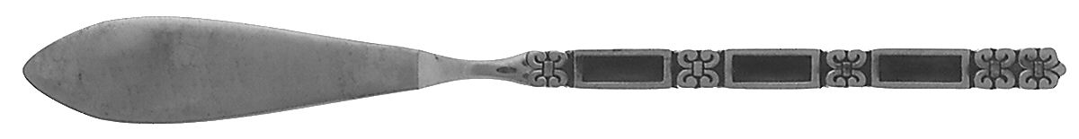 Madrid-Black Accent (Stainless) Flat Handle Master Butter Knife by Oneida Silver-1