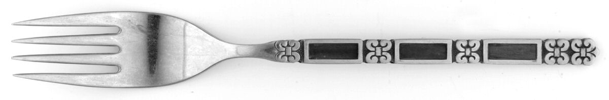 Madrid-Black Accent (Stainless) Fork by Oneida Silver-1