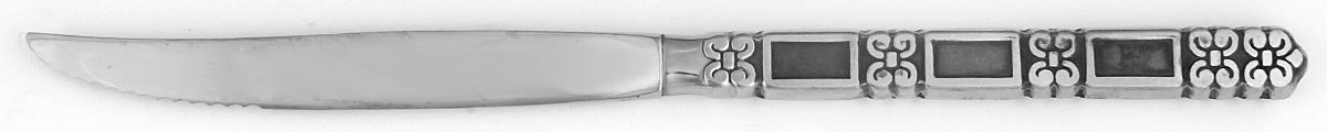 Madrid-Black Accent (Stainless) Individual Steak Knife Hollow Handle by Oneida Silver-1