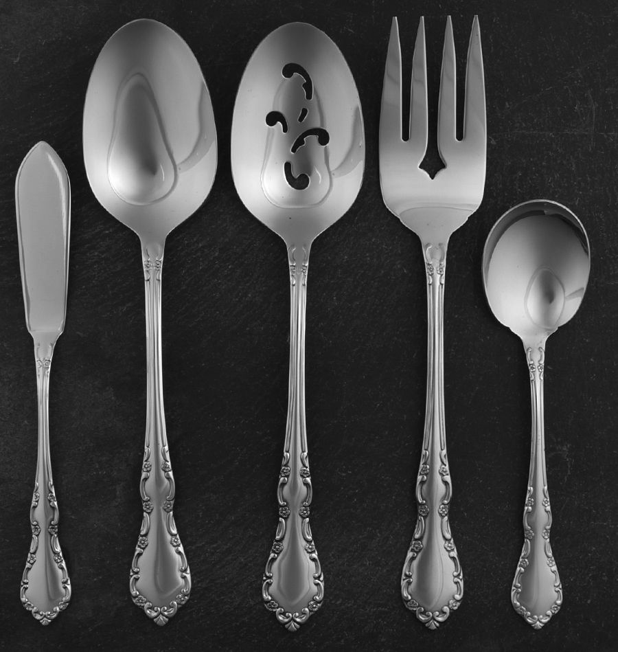 Mansion Hall (Stainless) 5 Piece Hostess Set by Oneida Silver-1