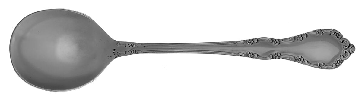 Mansion Hall (Stainless) Round Bowl Soup Spoon (Cream Soup) HC by Oneida Silver-1