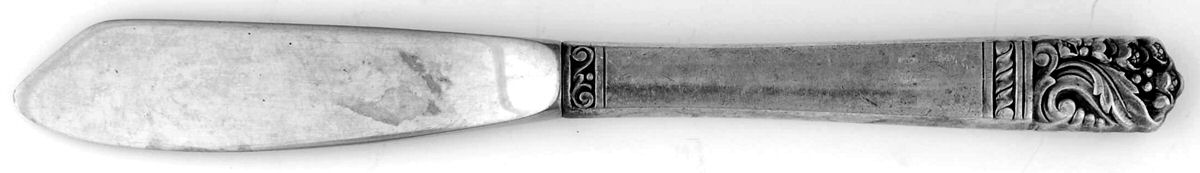 Mansion House (Sterling, 1948, Bright Finish) Hollow Handle Master Butter Knife by Oneida Silver-1