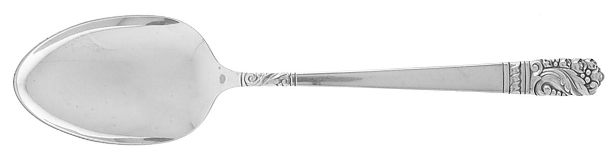 Mansion House (Sterling, 1948, Bright Finish) Tablespoon (Serving Spoon) by Oneida Silver-1