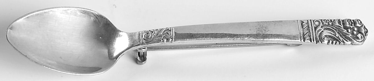 Mansion House (Sterling, 1948, Bright Finish) Lapel Pin by Oneida Silver-1