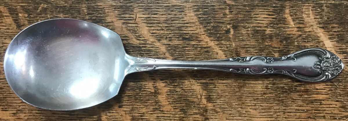 Madison House (Stainless) Solid Smooth Casserole Spoon by Oneida Silver-1