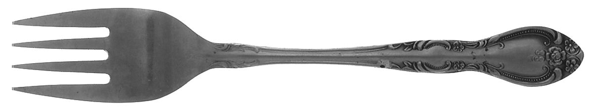 Madison House (Stainless) Medium Solid Cold Meat Serving Fork by Oneida Silver-1