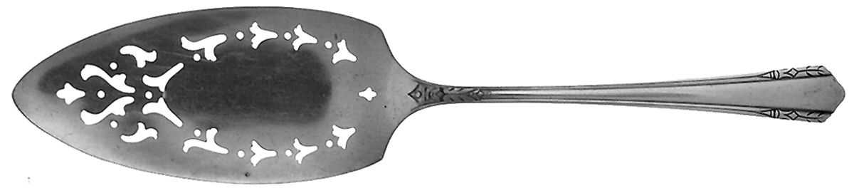 Malibu (Silverplate, 1934) Server-Pie/Solid-Pierced by Oneida Silver-1