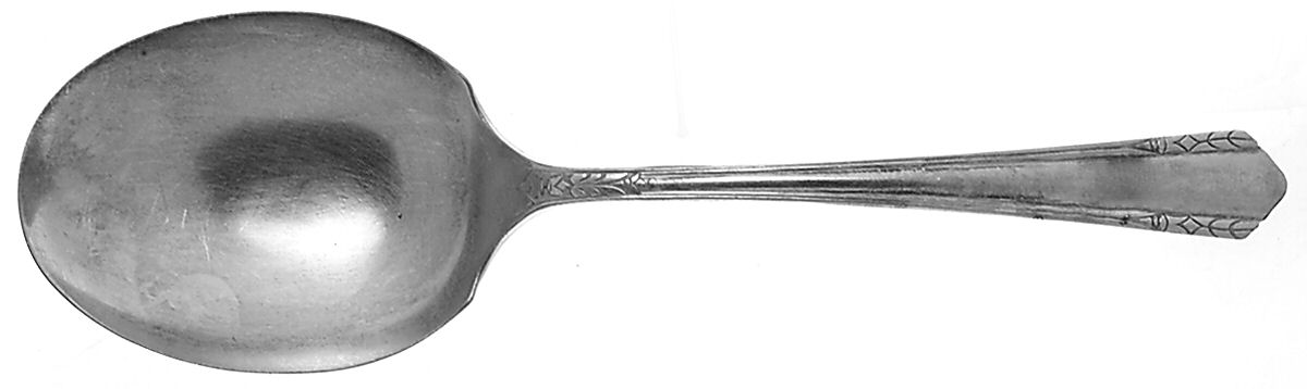 Malibu (Silverplate, 1934) Solid Smooth Casserole Spoon by Oneida Silver-1