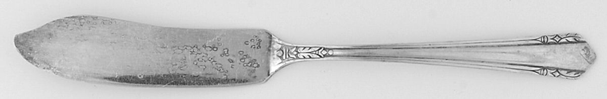 Malibu (Silverplate, 1934) Flat Handle Master Butter Knife by Oneida Silver-1