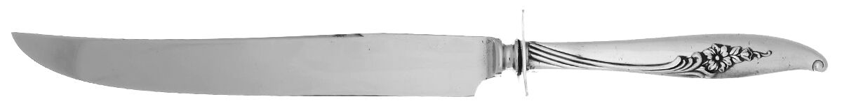 Magic Moment (Silverplate, 1958) Small Steak Carving Knife with Stainless Blade by Oneida Silver-1