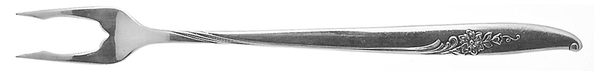 Magic Moment (Silverplate, 1958) Short Handle Pickle/Olive Fork by Oneida Silver-1