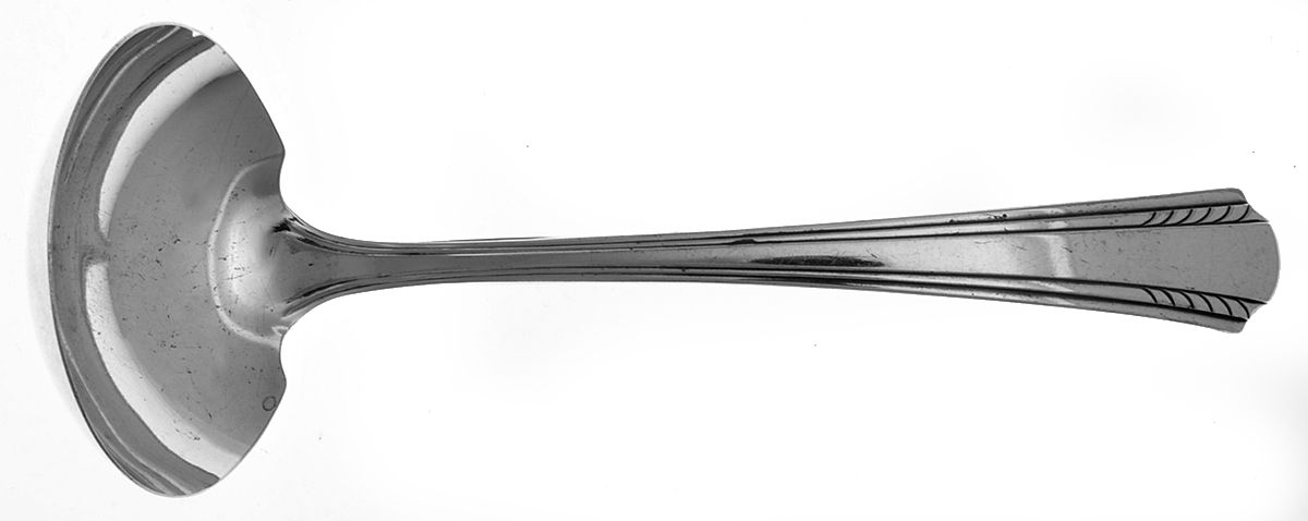Mansfield (Silverplate, 1932) Solid Gravy Ladle by Oneida Silver-1