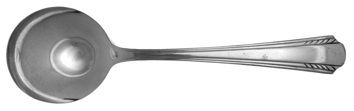 Mansfield (Silverplate, 1932) Round Bowl Soup Spoon (Bouillon) by Oneida Silver-1