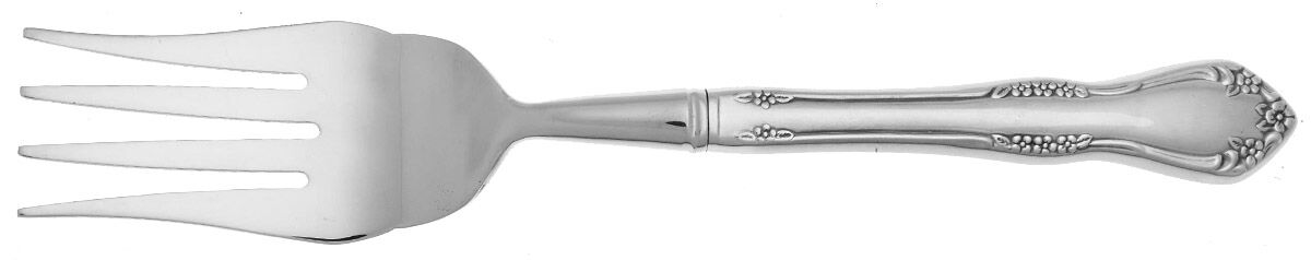 Mansfield (Stainless) Cold Meat Fork Large, Stainless Tines HC by Oneida Silver-1