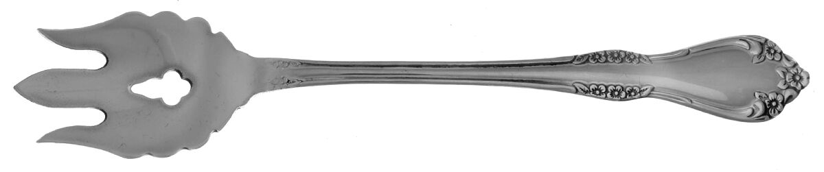 Mansfield (Stainless) Vegetable Serving Fork Solid  HC by Oneida Silver-1