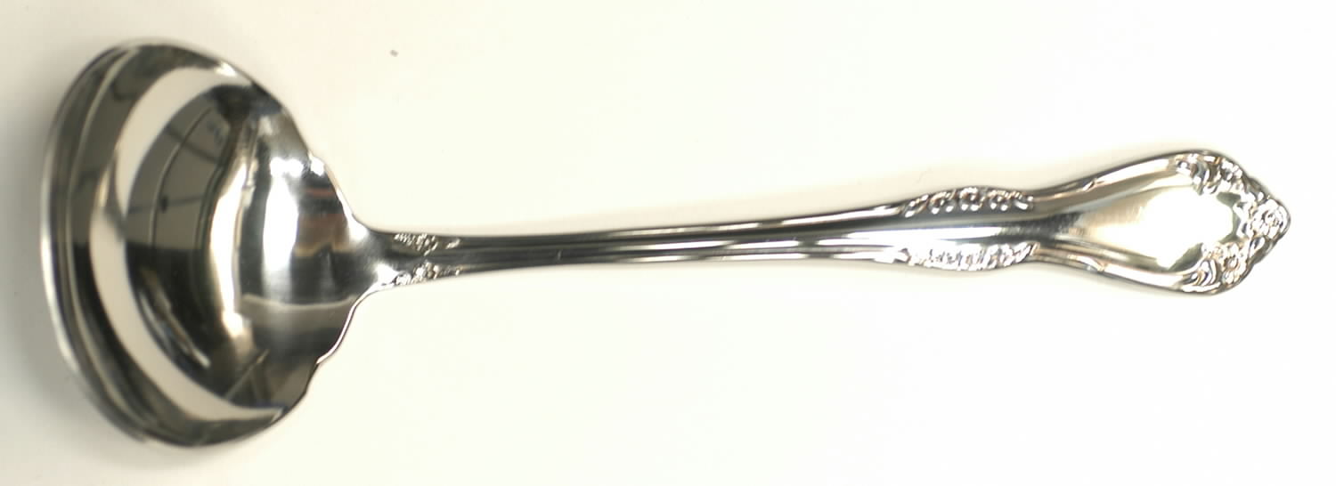 Mansfield (Stainless) Solid Gravy Ladle by Oneida Silver-1