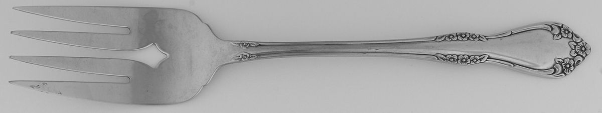 Mansfield (Stainless) Medium Solid Cold Meat Serving Fork by Oneida Silver-1