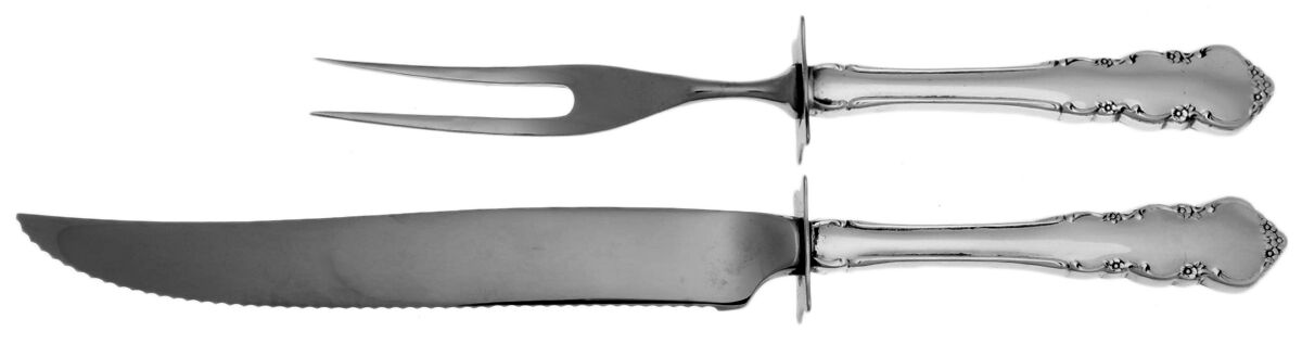 Martinique (Sterling, 1967) Small Stainless Blade 2-Piece Steak Carving Set by Oneida Silver-1