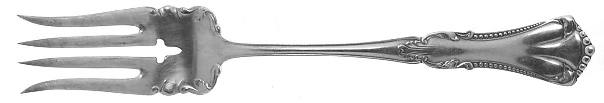 Marcella (Silverplate, 1905) Medium Solid Cold Meat Serving Fork by Oneida Silver-1