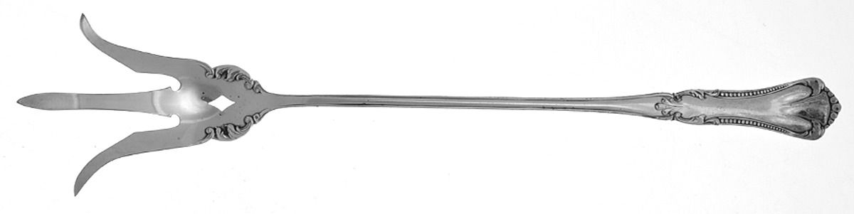 Marcella (Silverplate, 1905) Large Lettuce Serving Fork by Oneida Silver-1