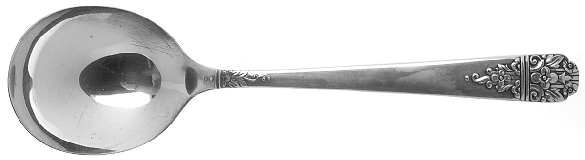 Margate (Silverplate, 1938) Round Bowl Soup Spoon (Gumbo) by Oneida Silver-1